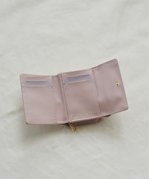 Maison de FLEUR 財布 ハンドル付きリボンウォレット レディース