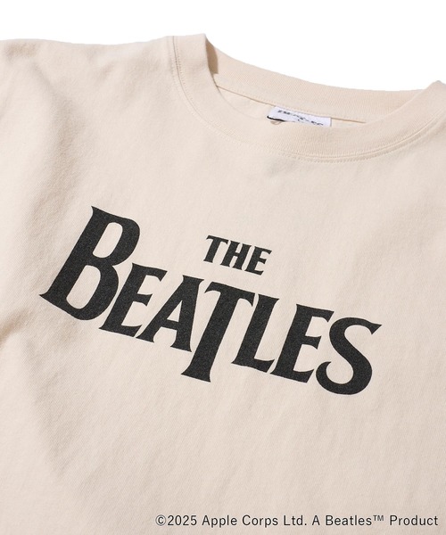 tシャツ 「THE BEATLES/ザ ビートルズ」ピグメント加工ロゴプリントTシャツ レディース メンズ The Beatles tシャツ 「THE BEATLES/ザ ビートルズ」ピグメント