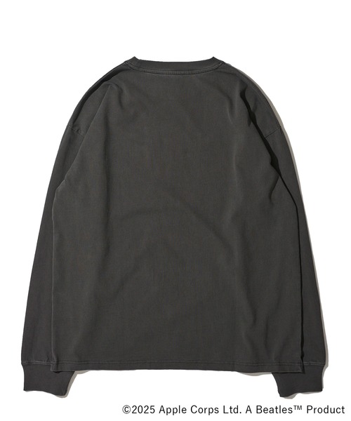 tシャツ 「THE BEATLES/ザ ビートルズ」ピグメント ロゴプリント ロングスリーブTシャツ レディース メンズ The Beatles tシャツ 「THE BEATLES/ザ ビートルズ」ピグメント
