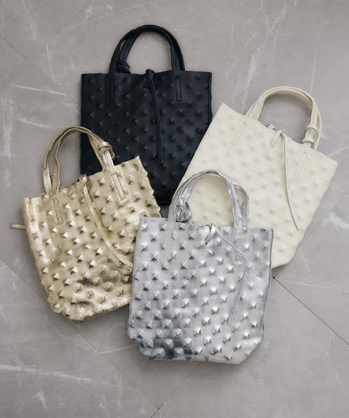 Paradise Picnic トートバッグ MILLELA FIRENZE エンボスレザー