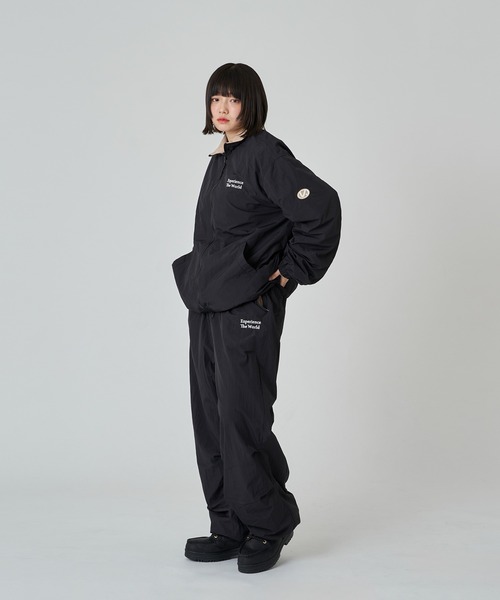 クーキー　 ナイロンフリーストラックパンツ kutir パンツ NYLON FLEECE WIDE PANTS/ナイロンフリースワイド