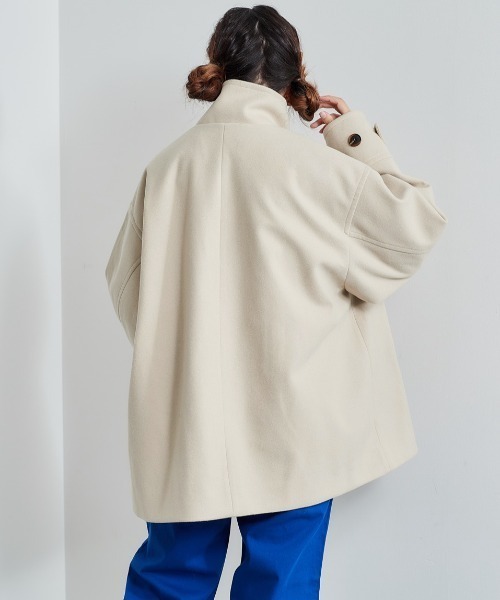 「cepo」 ピーコート M ダークグレー レディース_画像3