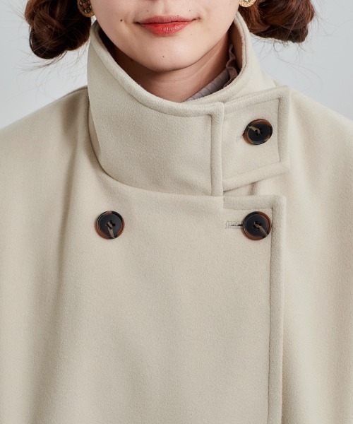 「cepo」 ピーコート M ダークグレー レディース_画像9