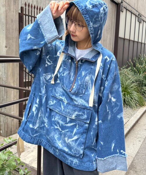 SOUNDSGOOOOD（サウンズグッド） パーカー 」デニムアノラックパーカー