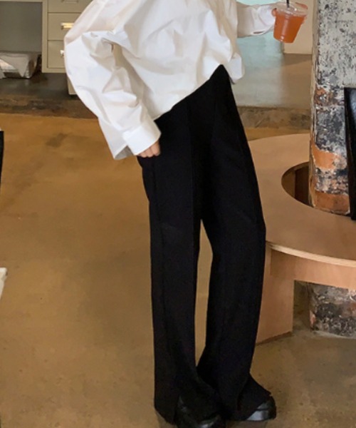 パンツ センターライン ストレッチフィット スラックスフレア