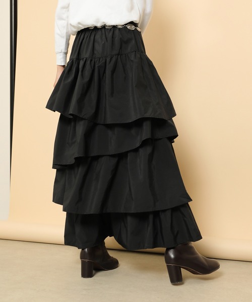 en CAnAF スカート ランダムティアードロングスカート : ZOZOTOWN