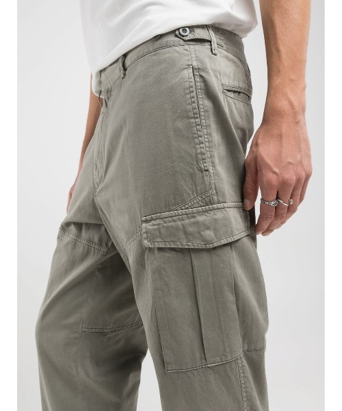 リプレイ　REPLAY　m9574　カーゴパンツ　Safari掲載 REPLAY(リプレイ) JAAN HYPERFLEX ストレッチカーゴパンツ M9649