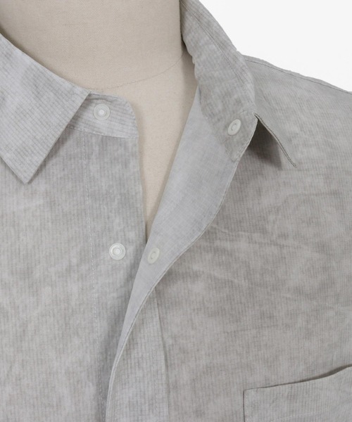 ADAM PATEK シャツ ADAMPATEK/uneven dyeing shirt/ムラ染め