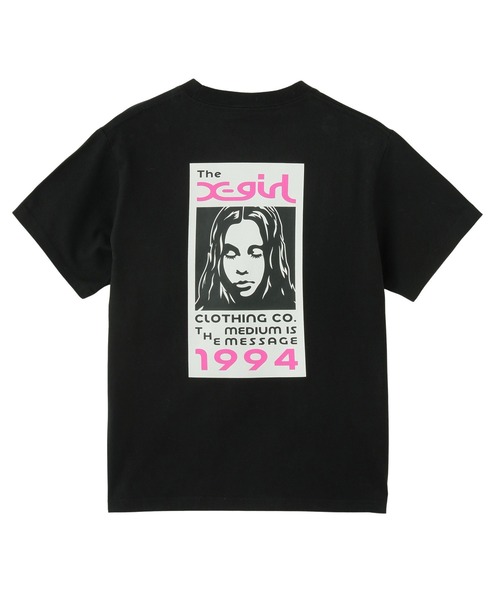 X-girl tシャツ BOX LOGO AND FACE S/S TEE レディース メンズ