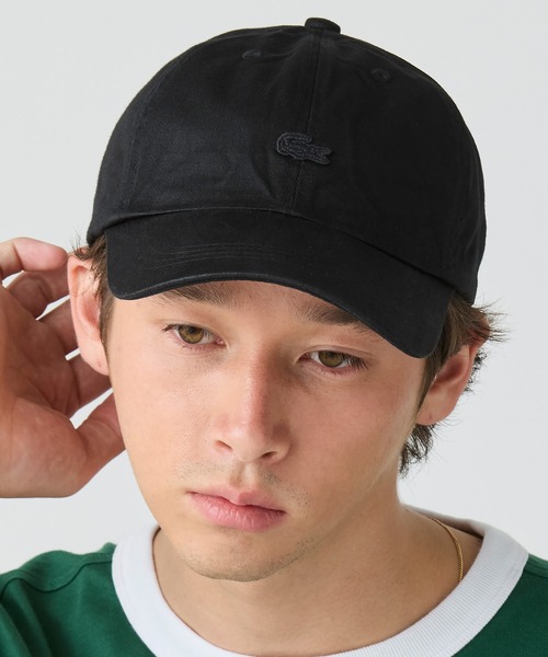 すぐ届く【Lacoste】バイオウォッシュ6パネルキャップ 綿100％ LACOSTE｜バイオウォッシュ6パネルキャップ | Rakuten Fashion