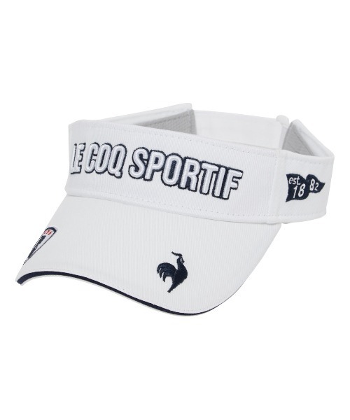 即発送サンバイザー★レディースゴルフサンバイザー le coq sportif GOLF サンバイザー 定番ロゴサンバイザー