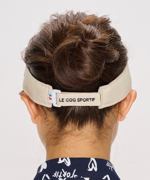le coq sportif - 美品 ルコック ゴルフ レディース シャツ レギンス サンバイザー4点 le coq sportif GOLF ルコックスポルティフ ゴルフ 定番ロゴサン