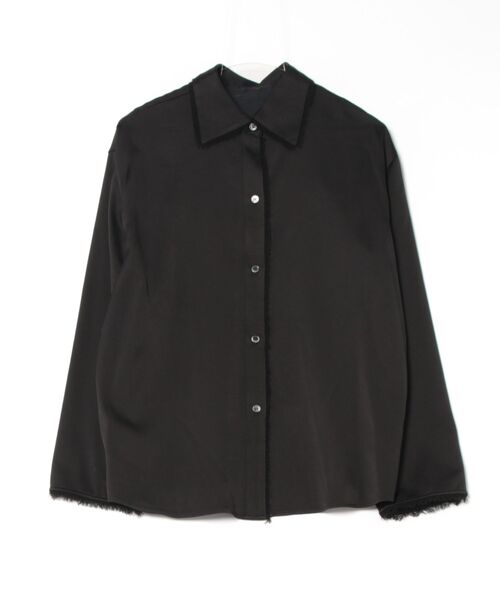 ブラウス シャツ CLANE W FACE FRINGE SHIRTS レディース CLANE ブラウス シャツ W FACE FRINGE SHIRTS レディース