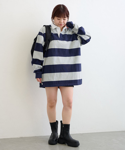 tシャツ POLO RALPH LAUREN/ポロ ラルフ ローレン BIG FIT RUGBY SHIRT レディース U by SPICK&SPAN tシャツ POLO RALPH LAUREN/ポロ ラルフ