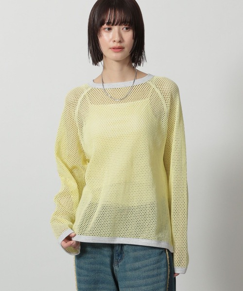 LAKOLE tシャツ ラグランメッシュプルオーバー長袖 / 322600