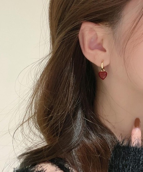 ピアス 「気分で大人かわいいを自由に操る“3wayハートピアス”」3way