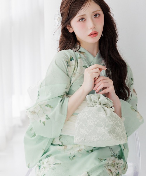 浴衣 「かんたん着付け」ワンピース浴衣3点セット(羽織り・ワンピース・帯)「TN」 レディースの画像