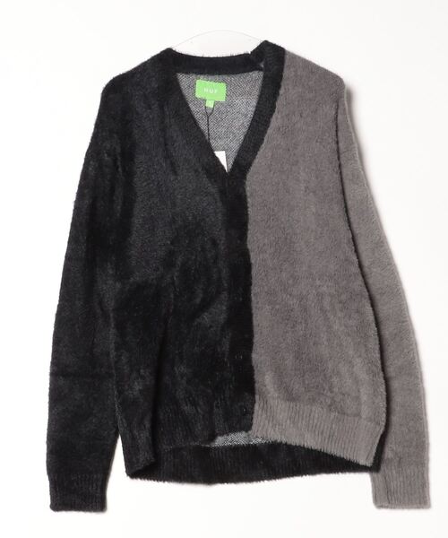 HUF（ハフ） ニットカーディガン M ブラック メンズ : ZOZOTOWN Yahoo