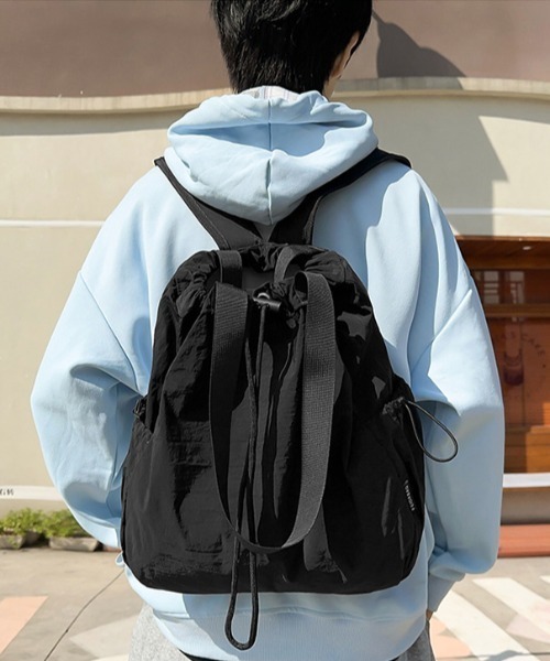 トートバッグ 「2WAY」ドロストナイロンリュックトートバッグ