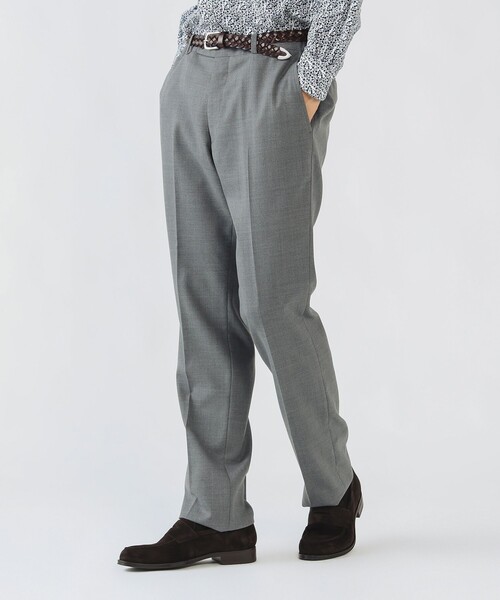 BEAMS HEART チノパン サージ ノープリーツ スラックス 25FW（S