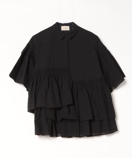 「UNITED ARROWS」 7分袖ブラウス 36 ブラック レディース