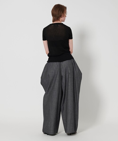 <AEWEN MATOPH>コクーン ワイドパンツ S(36) BLACK AEWEN MATOPH＞コクーン ワイドパンツ（その他パンツ）｜AEWEN