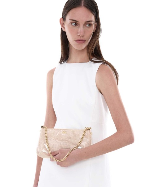 CHARLES & KEITH アイボリー ショルダーバッグ CHARLES ＆ KEITH（チャールズ&キース） ショルダーバッグ バッグ