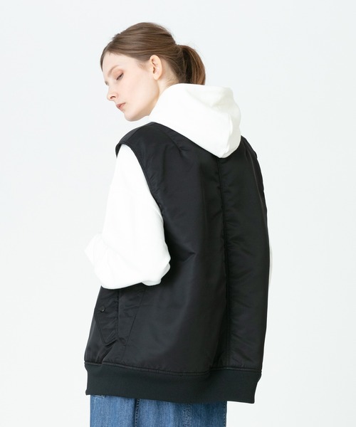 allureville フード付きベストサイズ2 新品、現行販売品タークブラウン