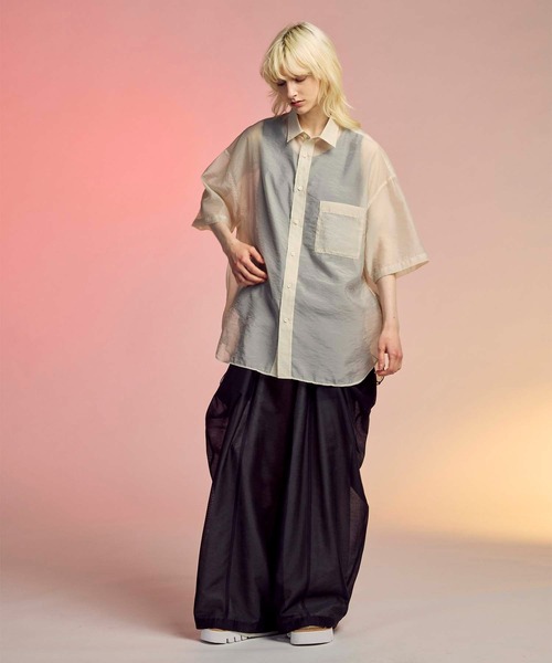MAISON SPECIAL カーゴパンツ 「UNISEX」Layered Sheer Wide