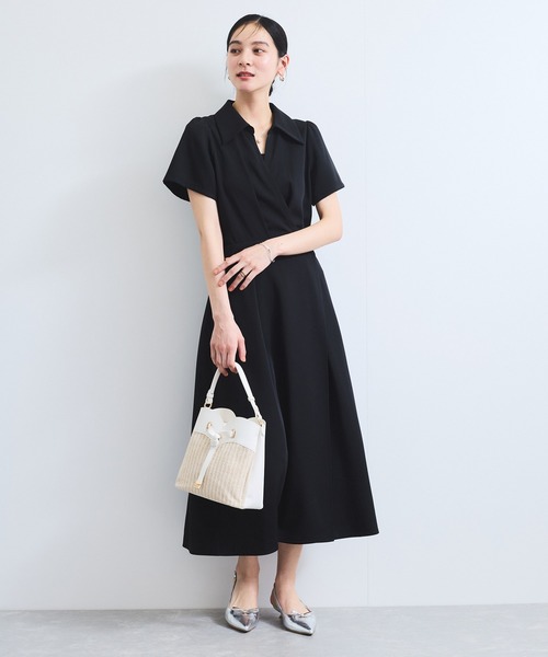 【美品】カシュクールラップワンピース VIS ワンピース 「WEB限定」カシュクールラップワンピース