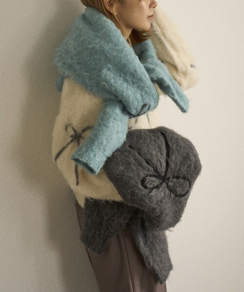 「Firsthand」 長袖ニット FREE チャコールグレー レディース_画像2