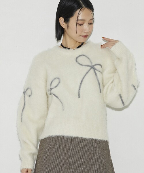 「Firsthand」 長袖ニット FREE チャコールグレー レディース_画像5