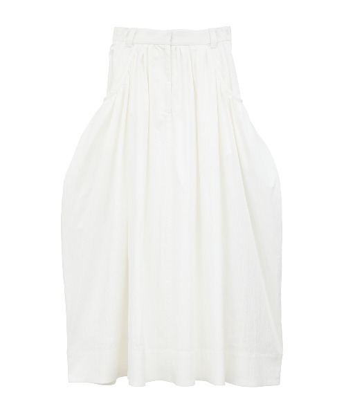 CLANE クラネ　ボリュームドーム 白スカート　ロング丈 CLANE（クラネ） ロング スカート VOLUME DOME SKIRT : ZOZOTOWN Yahoo