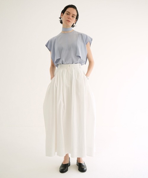 CLANE クラネ　ボリュームドーム 白スカート　ロング丈 CLANE（クラネ） ロング スカート VOLUME DOME SKIRT : ZOZOTOWN Yahoo