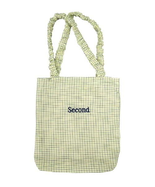 HEILIS（ヘイリス） トートバッグ ロゴ刺繍フリルトートバッグ