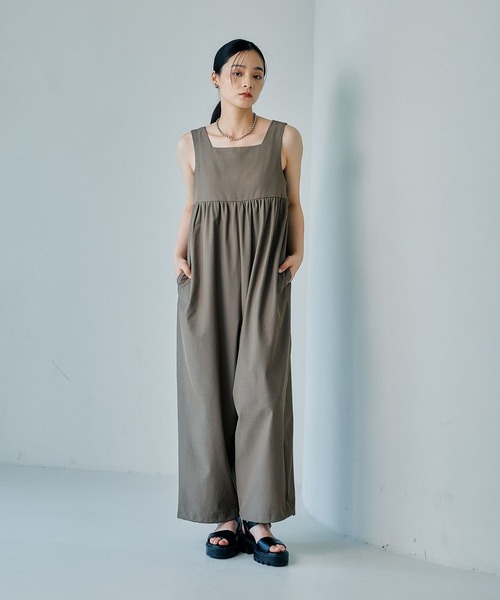 【新品】LEPSIM オールインワン　グレー 楽天市場】【SALE／47%OFF】2WAYワイドオールインワン LEPSIM