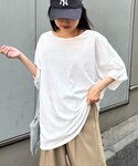 tシャツ シアースラブワンポイント刺繍オーバー...の詳細画像5
