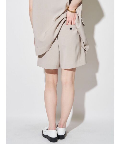 ELENDEEK パンツ タックハーフパンツ レディース : ZOZOTOWN
