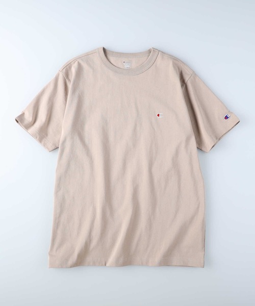 「Champion」 半袖Tシャツ X-LARGE ベージュ メンズ