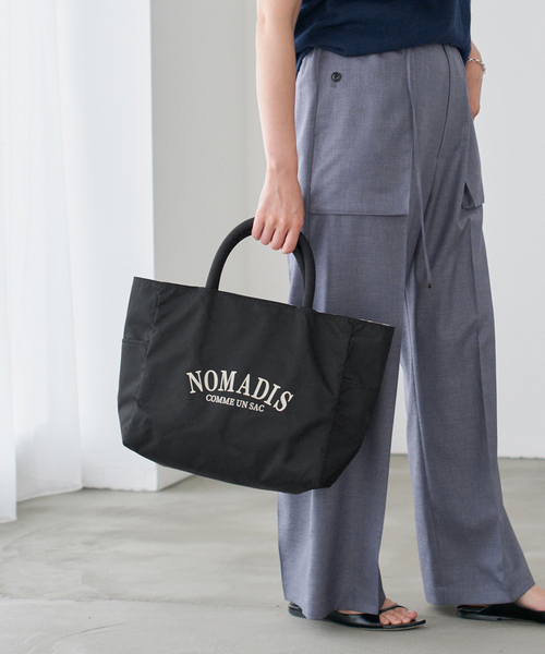 IENA別注　NOMADIS SAC WIDE リバーシブルトートバッグネイビー NOMADIS/ノマディス 別注 SAC2 W/16 リバーシブルトートバッグ