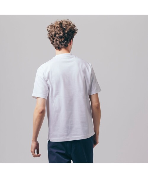 「LACOSTE」 半袖Tシャツ 3 ネイビー メンズ