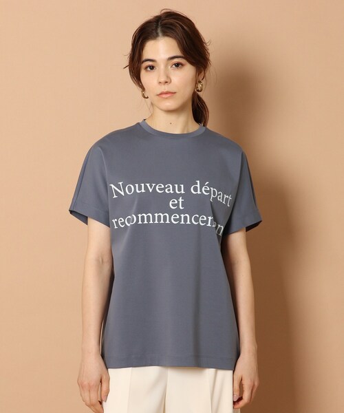 「DRESSTERIOR」 半袖Tシャツ 38 オフホワイト レディース
