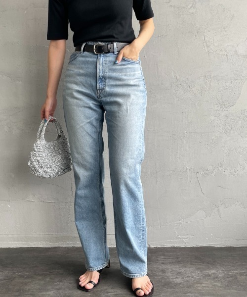 ヤヌーク　ストレートデニム ハイウエスト YANUK ジーンズ デニム デニムパンツ 「YANUK/ヤヌーク」 LOUISE