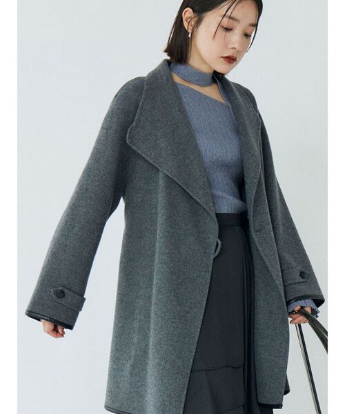 LAGUNAMOON（ラグナムーン） コート アウター ラペルリバーコート