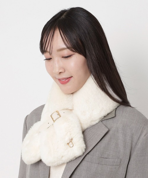 FURLA 未使用マフラー FURLA（フルラ） マフラー ストール カシミヤ100％ 無地 洗える ビッグ