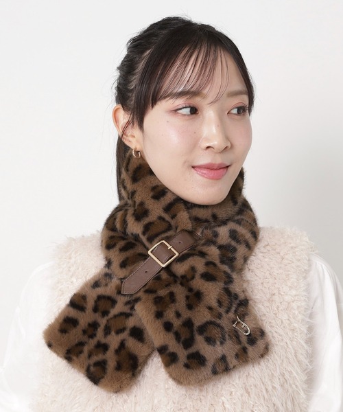 FURLA（フルラ） マフラー ストール フェイクファーマフラー ”ベルト