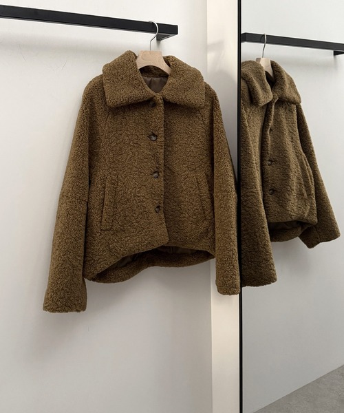 andme（アンドミー） コート アウター テディベアボアショートコート