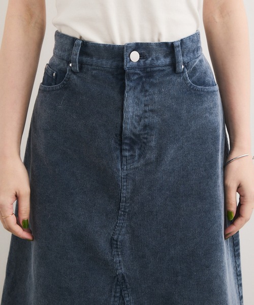 LE CERCLE par rope' スカート 製品染めコーデュロイスカート