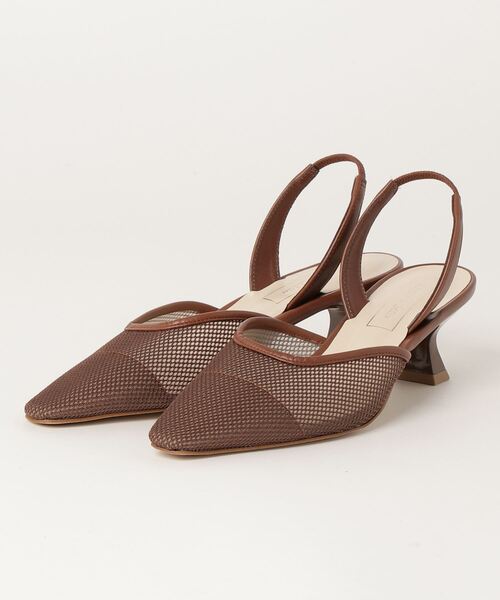 「ODETTE E ODILE」 ヒールサンダル 24cm グリーン レディース_画像2