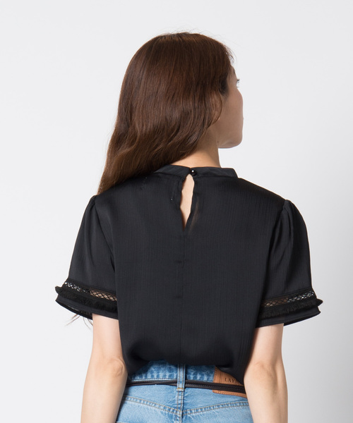 「LAYMEE」 半袖ブラウス FREE ホワイト レディース_画像7